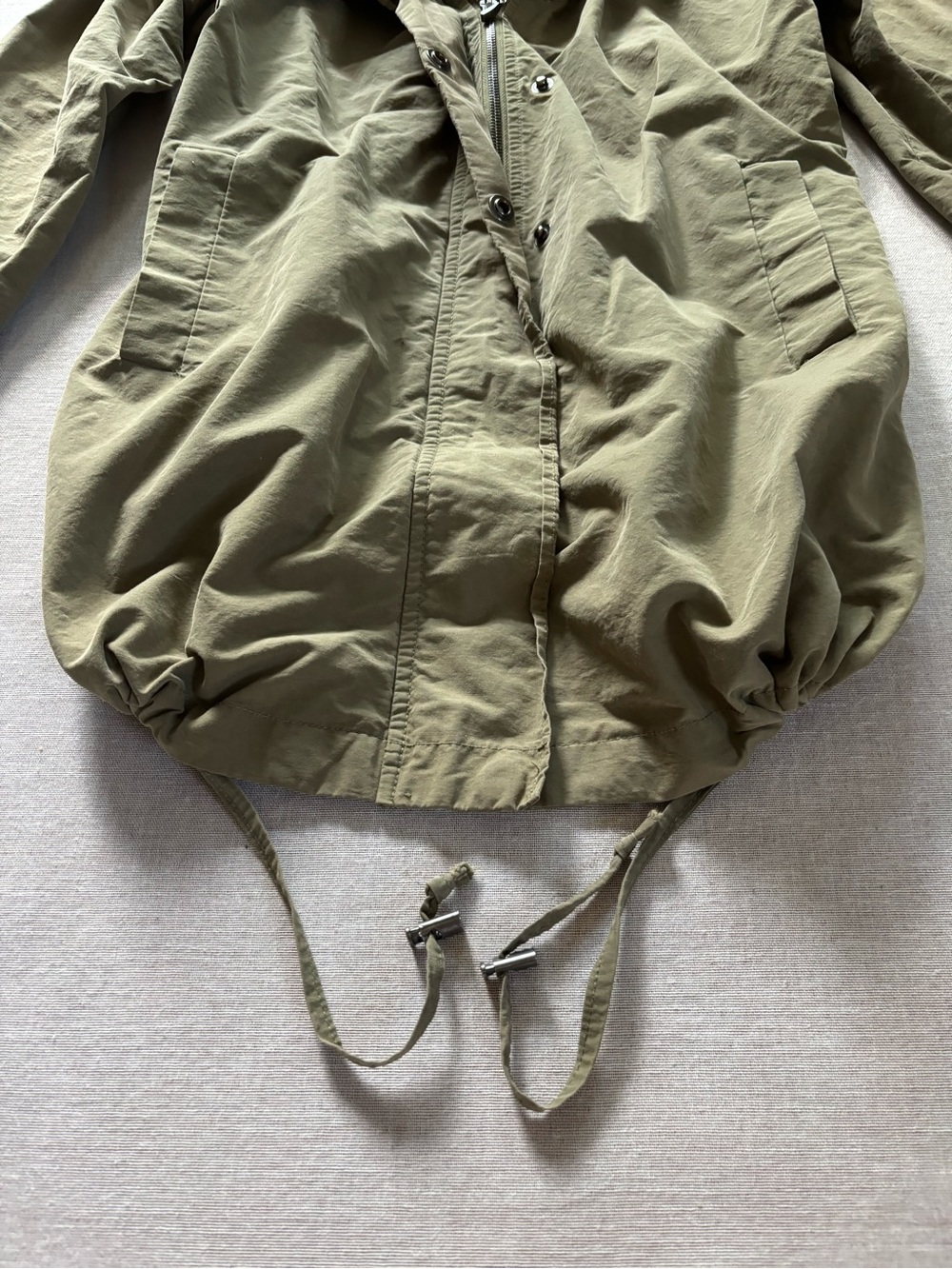 G.H. Bass & Co. Olive Utility Trench Jacket - Picture 6 of 9
